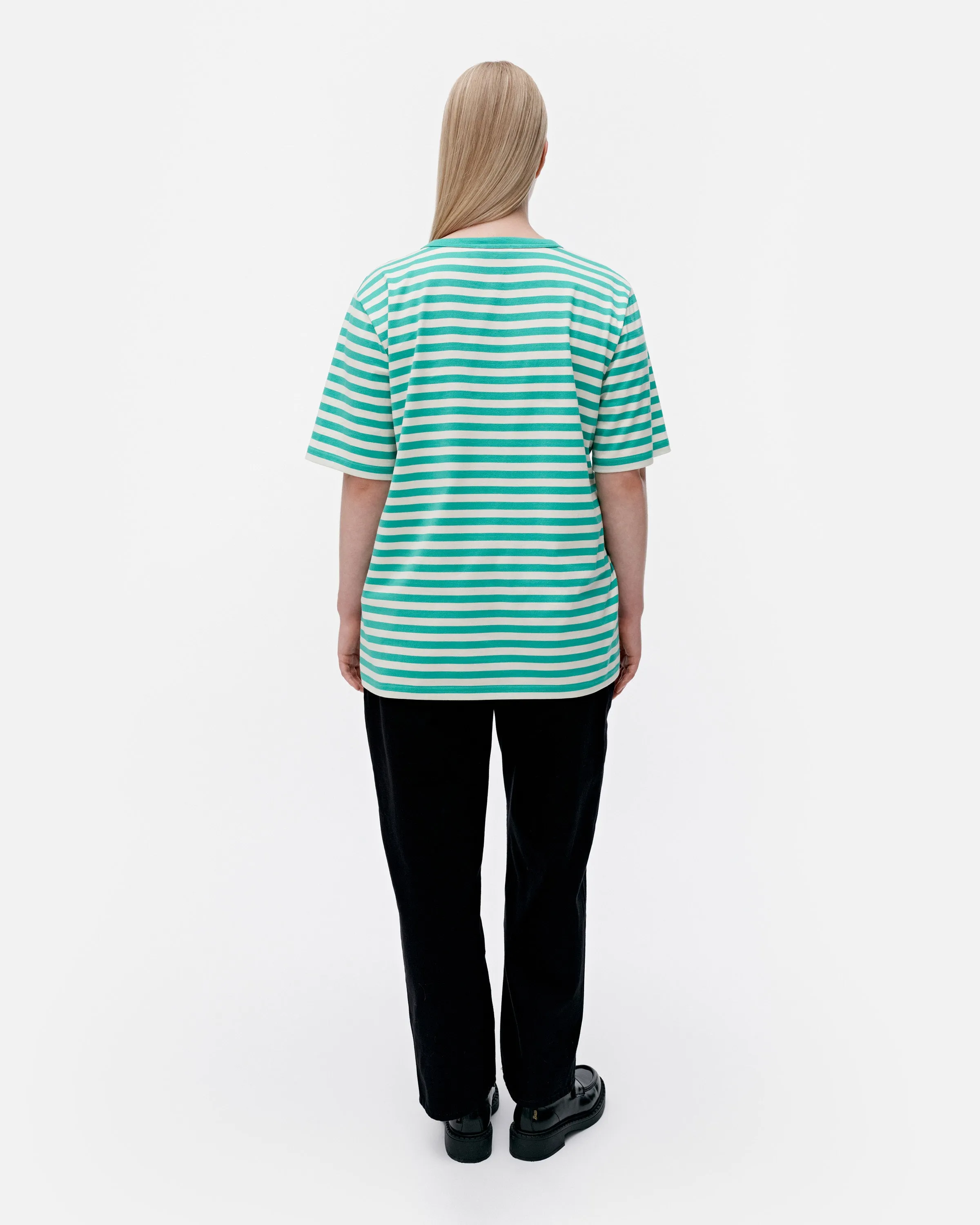 Kioski Tasaraita Unisex Unikko Short Sleeve Top 71cm Clothing_Marimekko