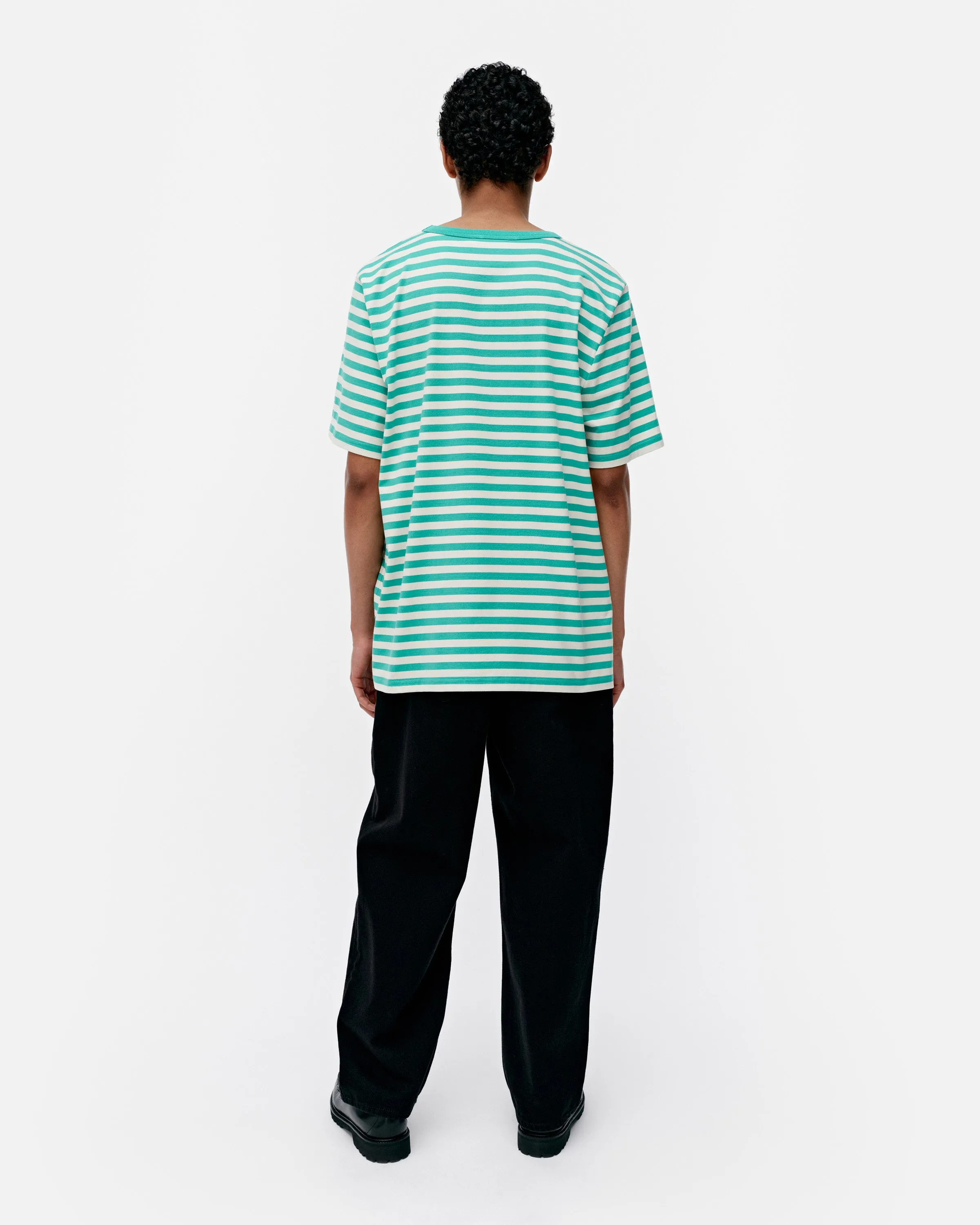 Kioski Tasaraita Unisex Unikko Short Sleeve Top 71cm Clothing_Marimekko