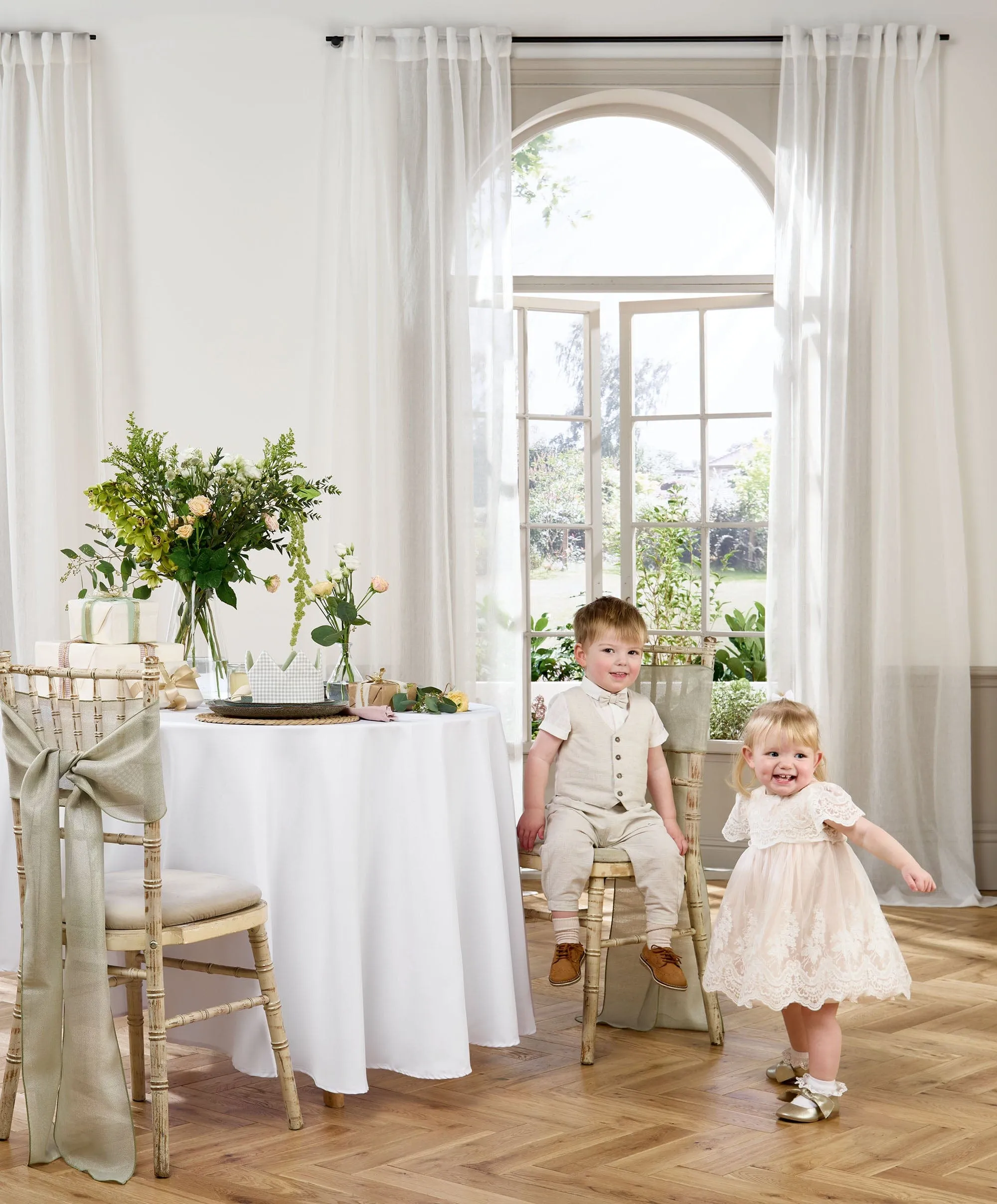 Lace Frill Sleeve Dress Babykids Mamas & Papas