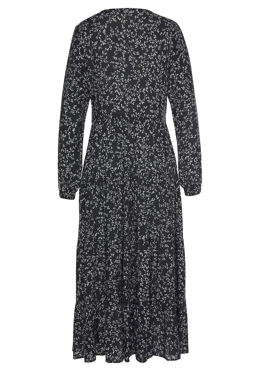 LASCANA Long Sleeve Maxi Dress