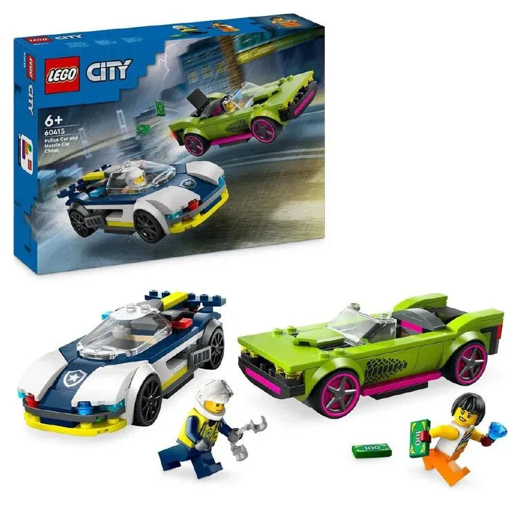 LEGO CITY Police Car and Muscle Car Chase 60415