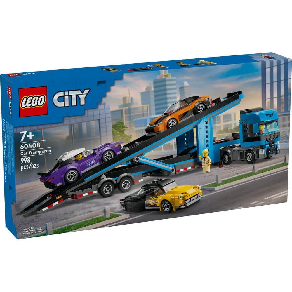 Lego® Toys LEGO® City Car Transporter Truck with Sports Cars 998 Piece Building Set (60408)