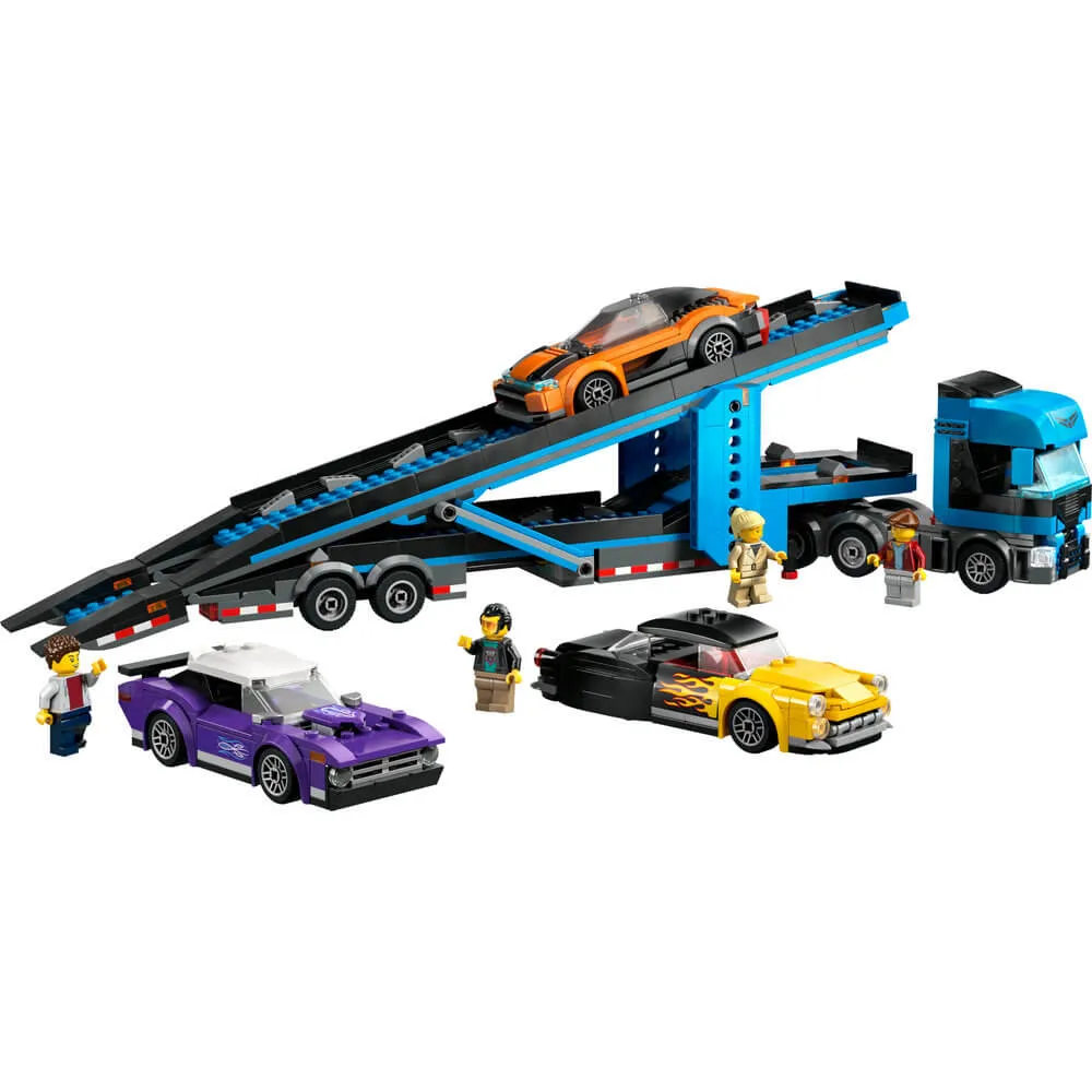 Lego® Toys LEGO® City Car Transporter Truck with Sports Cars 998 Piece Building Set (60408)