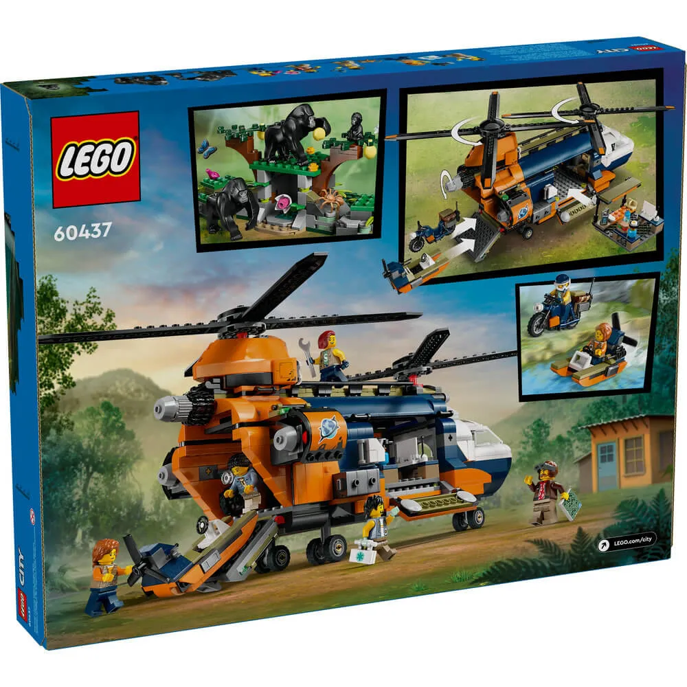 Lego® Toys LEGO® City Jungle Explorer Helicopter at Base Camp 881 Piece Building Set (60437)