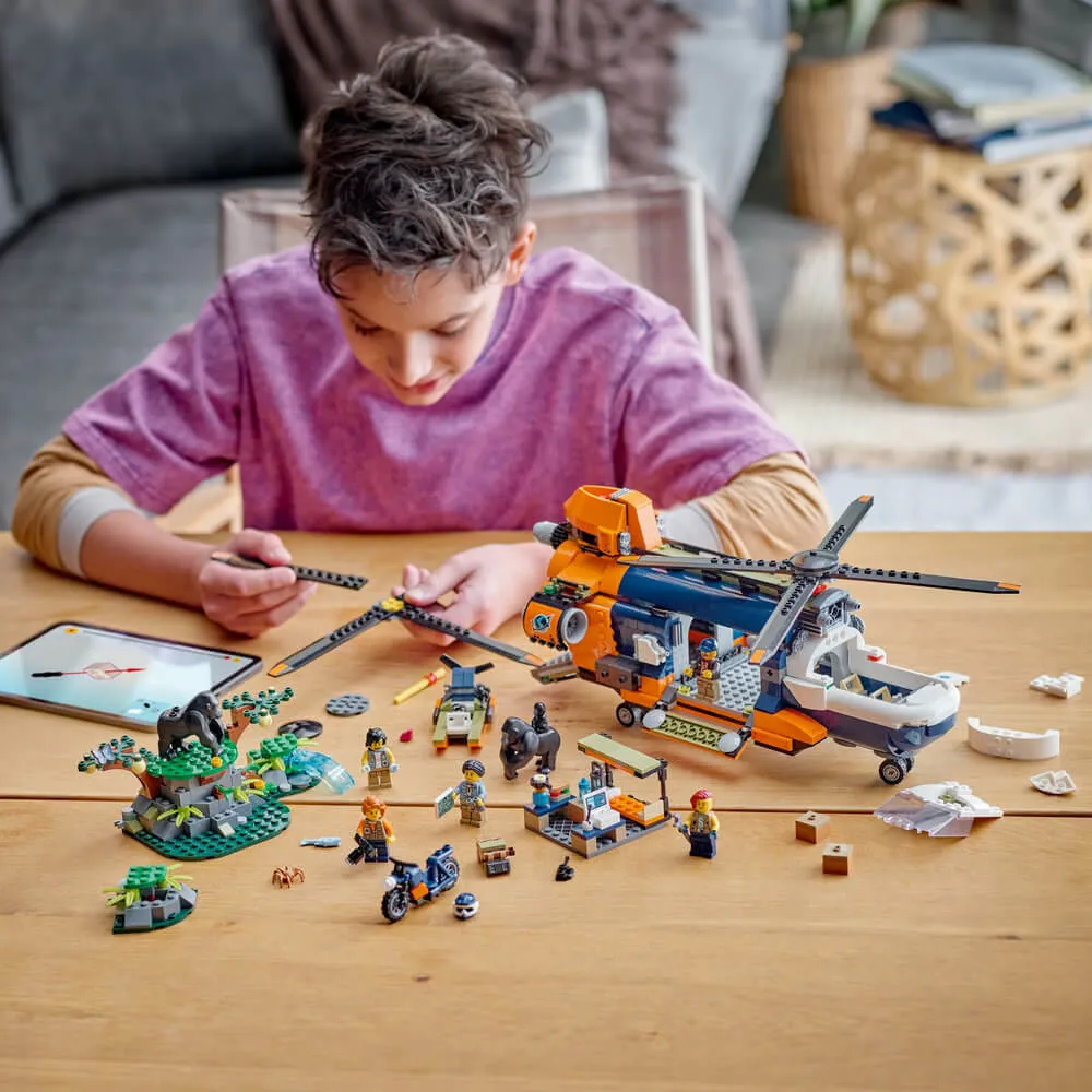 Lego® Toys LEGO® City Jungle Explorer Helicopter at Base Camp 881 Piece Building Set (60437)