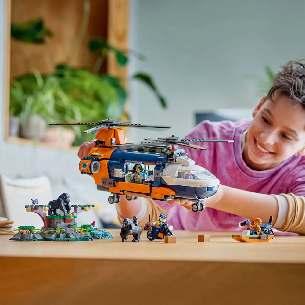 Lego® Toys LEGO® City Jungle Explorer Helicopter at Base Camp 881 Piece Building Set (60437)