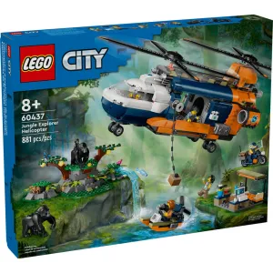 Lego® Toys LEGO® City Jungle Explorer Helicopter at Base Camp 881 Piece Building Set (60437)