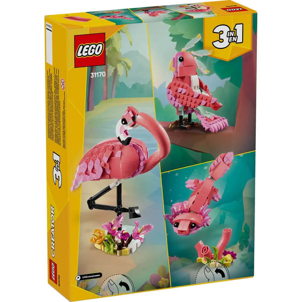 Lego® Toys LEGO® Creator Wild Animals: Pink Flamingo 288 Piece Building Kit (31170)