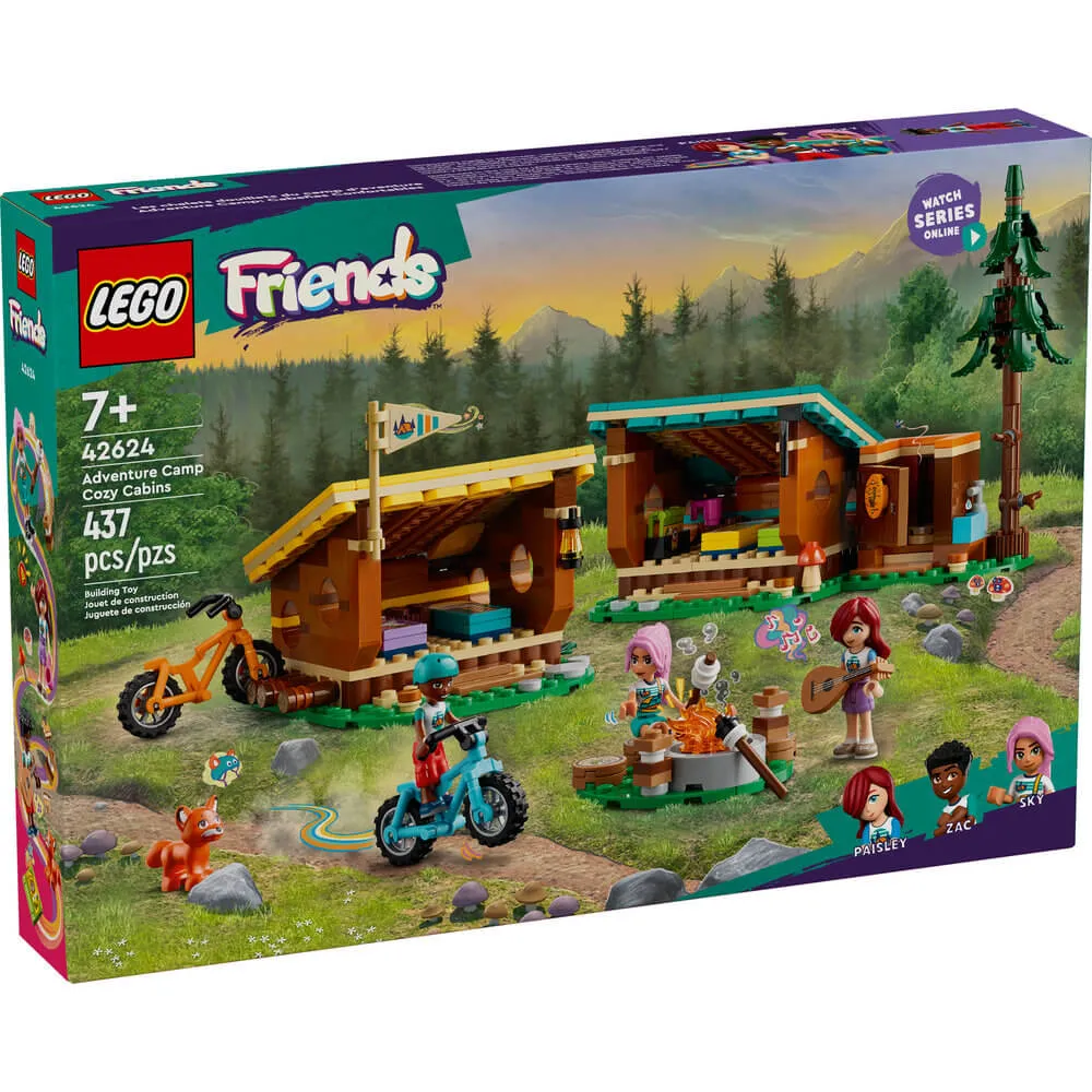 Lego® Toys LEGO® Friends Adventure Camp Cozy Cabins 437 Piece Building Set (42624)