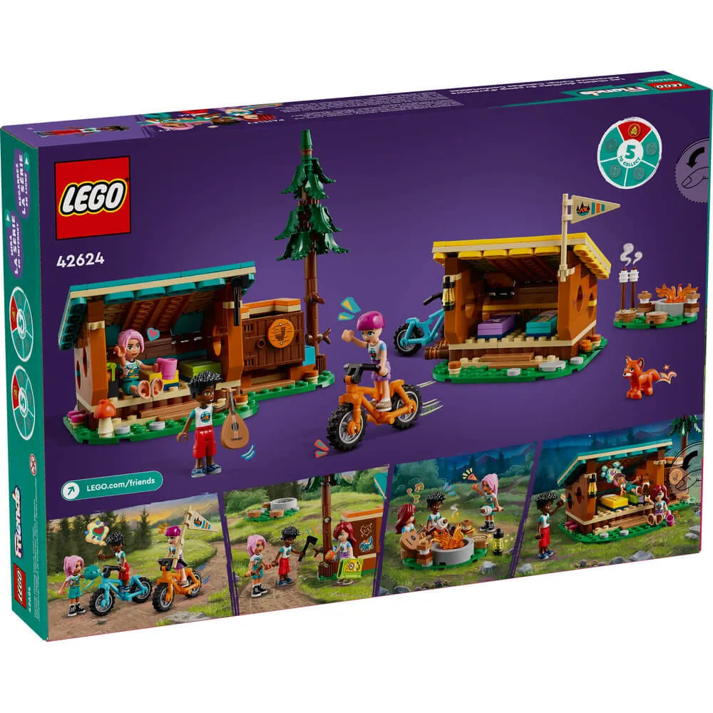 Lego® Toys LEGO® Friends Adventure Camp Cozy Cabins 437 Piece Building Set (42624)