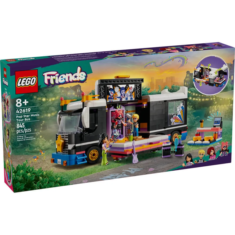 Lego® Toys LEGO® Friends Pop Star Music Tour Bus Toy 42619