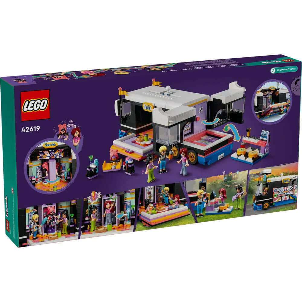 Lego® Toys LEGO® Friends Pop Star Music Tour Bus Toy 42619