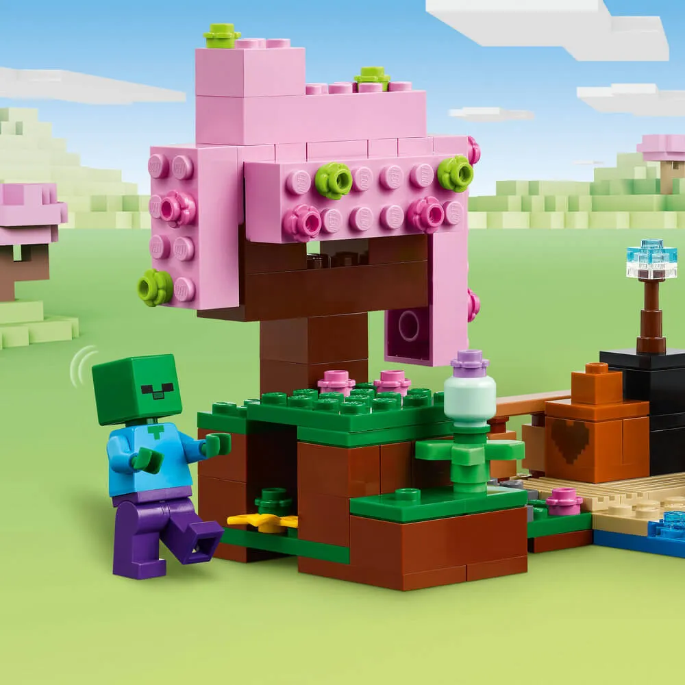 Lego® Toys LEGO® Minecraft The Cherry Blossom Garden 304 Piece Building Set (21260)