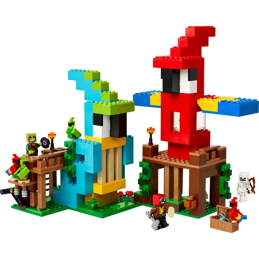 Lego® Toys LEGO® Minecraft The Parrot Houses 535 Piece Building Kit (21282)