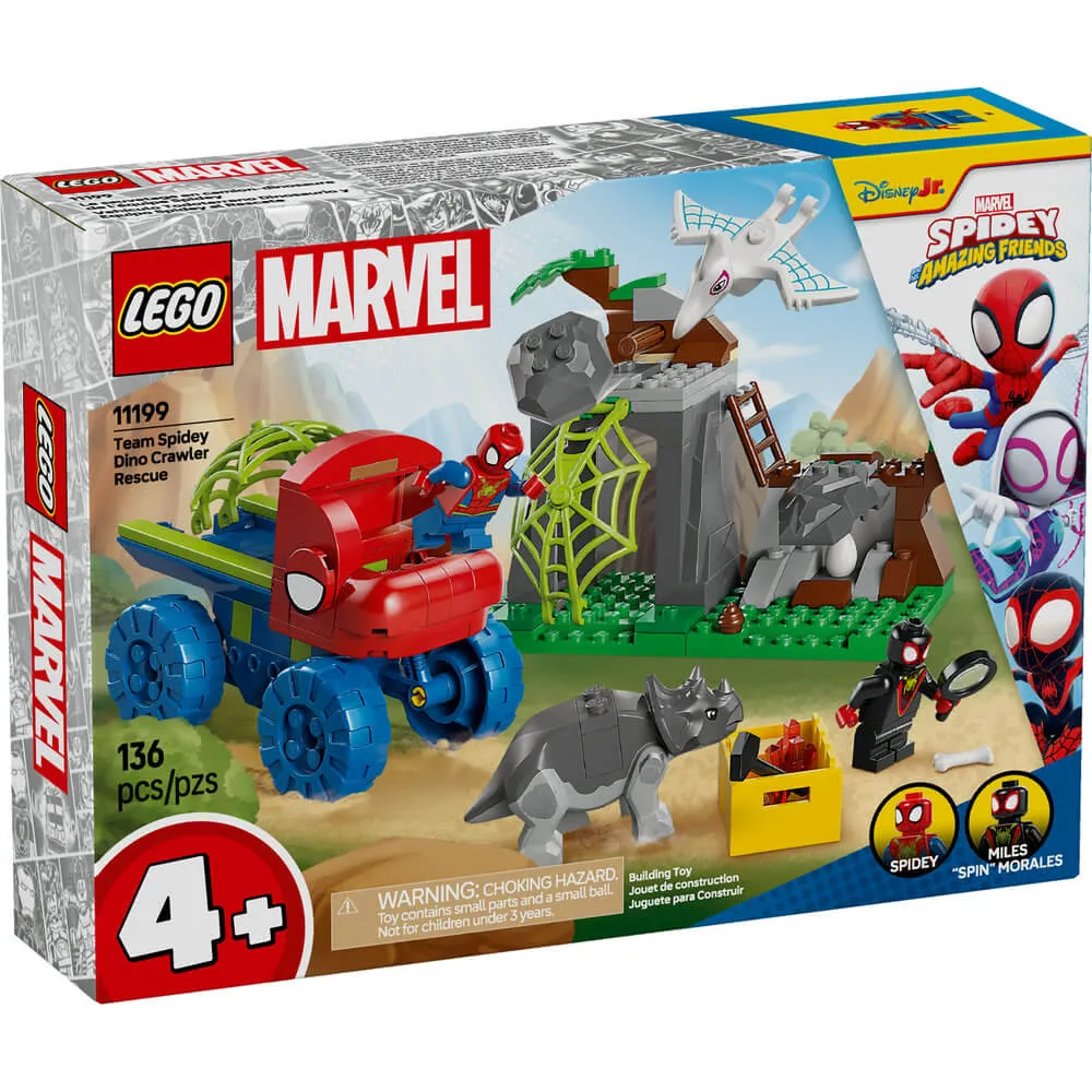 Lego® Toys LEGO® Spidey and His Amazing Friends Team Spidey Dino Crawler Rescue Building Kit 11199