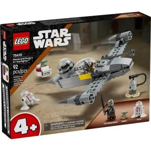 Lego® Toys LEGO® Star Wars Mando and Grogu's N-1 Starfighter Building Kit 75410
