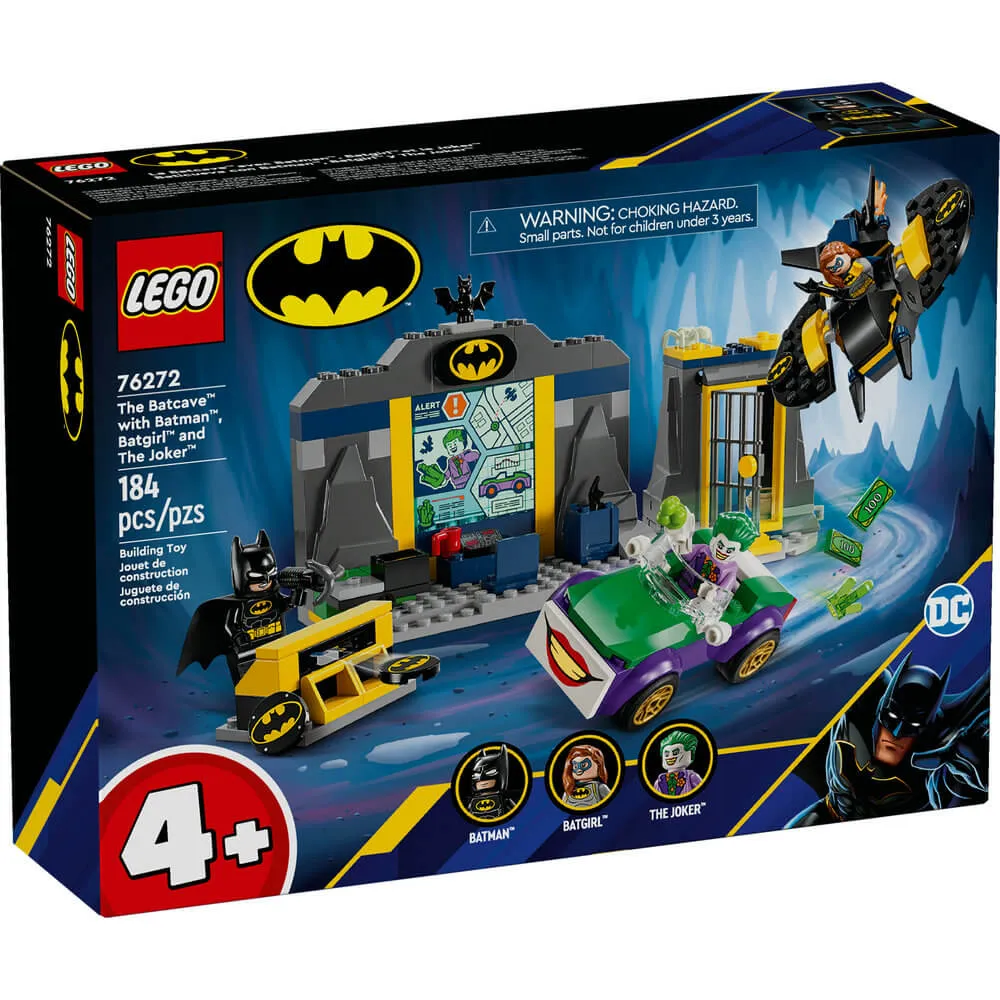 Lego® Toys LEGO® Super Heroes DC Comics The Batcave with Batman, Batgirl and The Joker 184 Piece Building Set (76272)