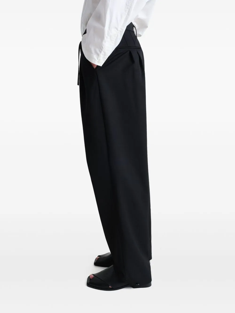LEMAIRE - Men Drawstring Pleated Pants Clothing_lemaire