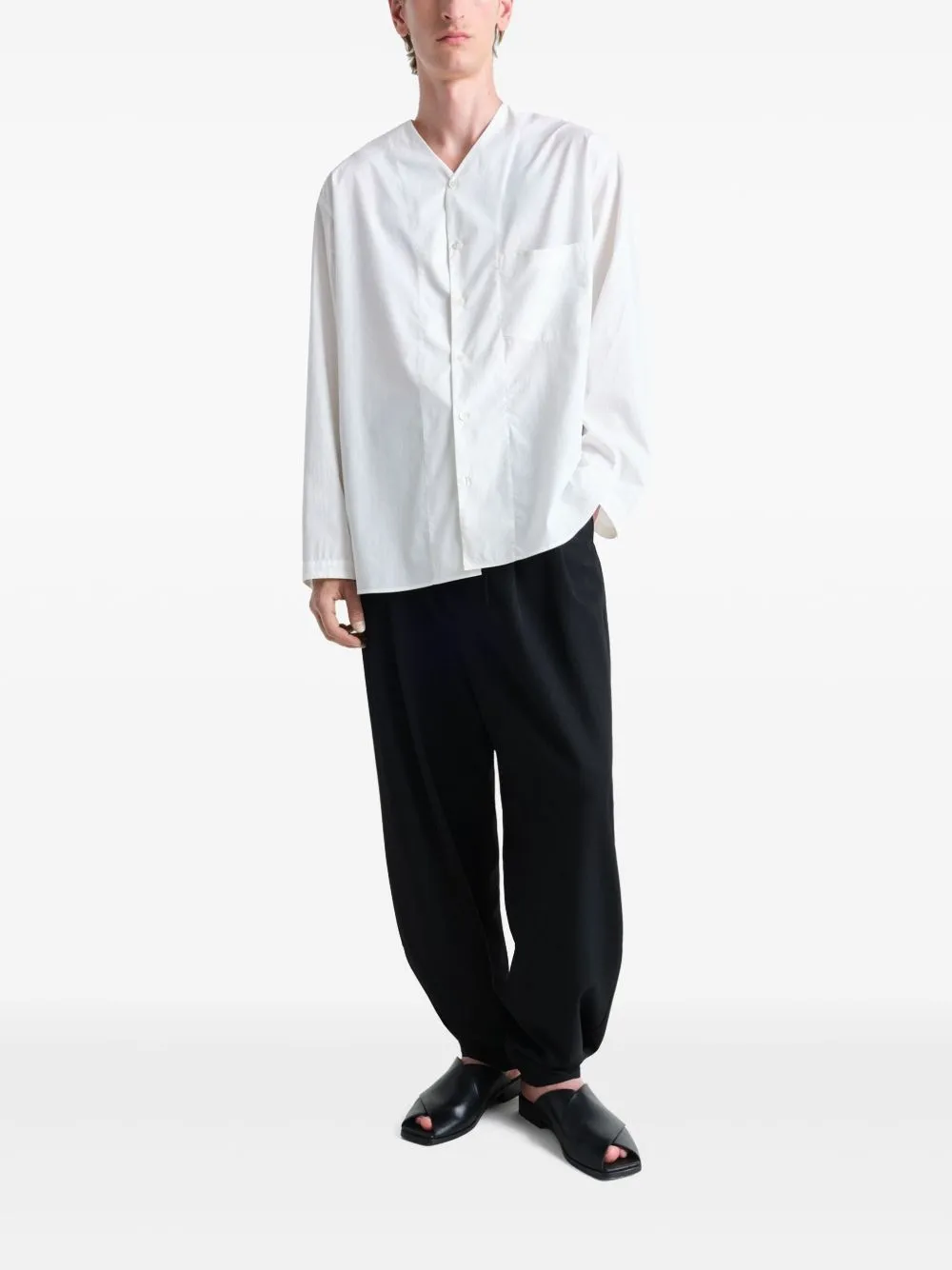 LEMAIRE - Men Drawstring Pleated Pants Clothing_lemaire