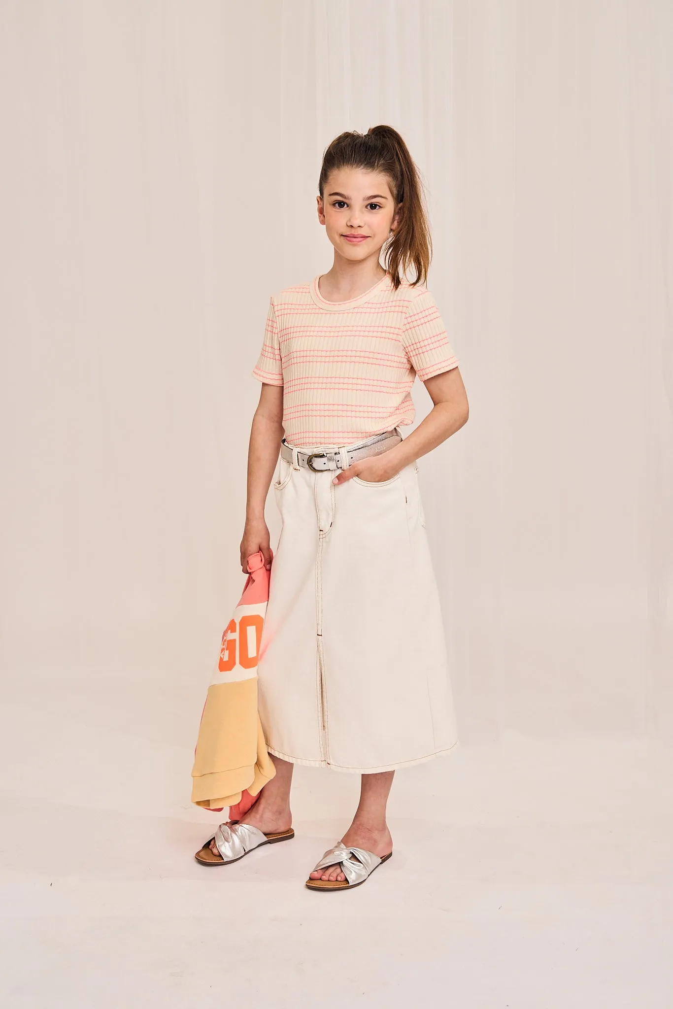 leslie color skirt 000910 - oyster Ao76 Clothes Boys Girls