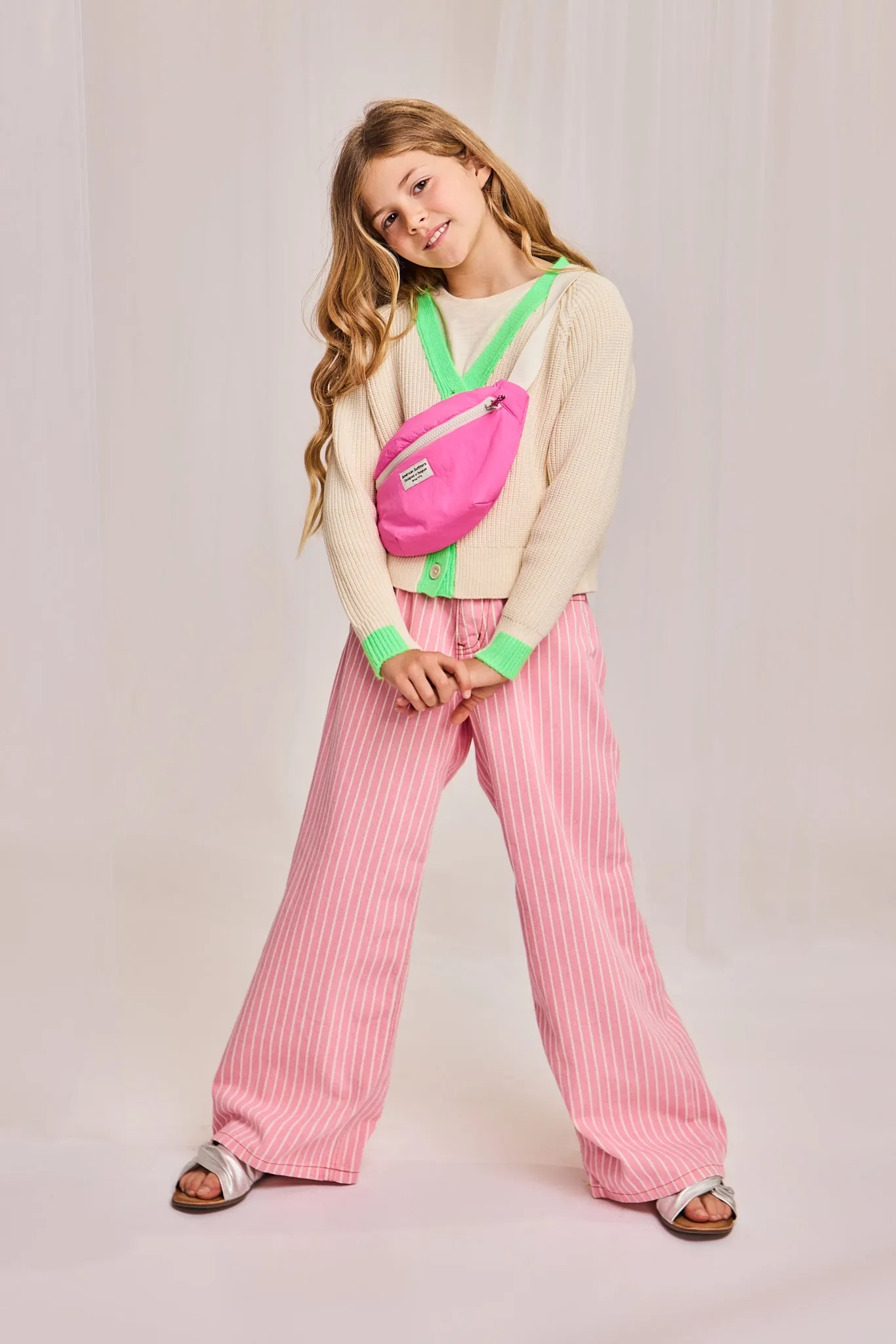 leyla striped pants 000528 - pink Ao76 Clothes Boys Girls