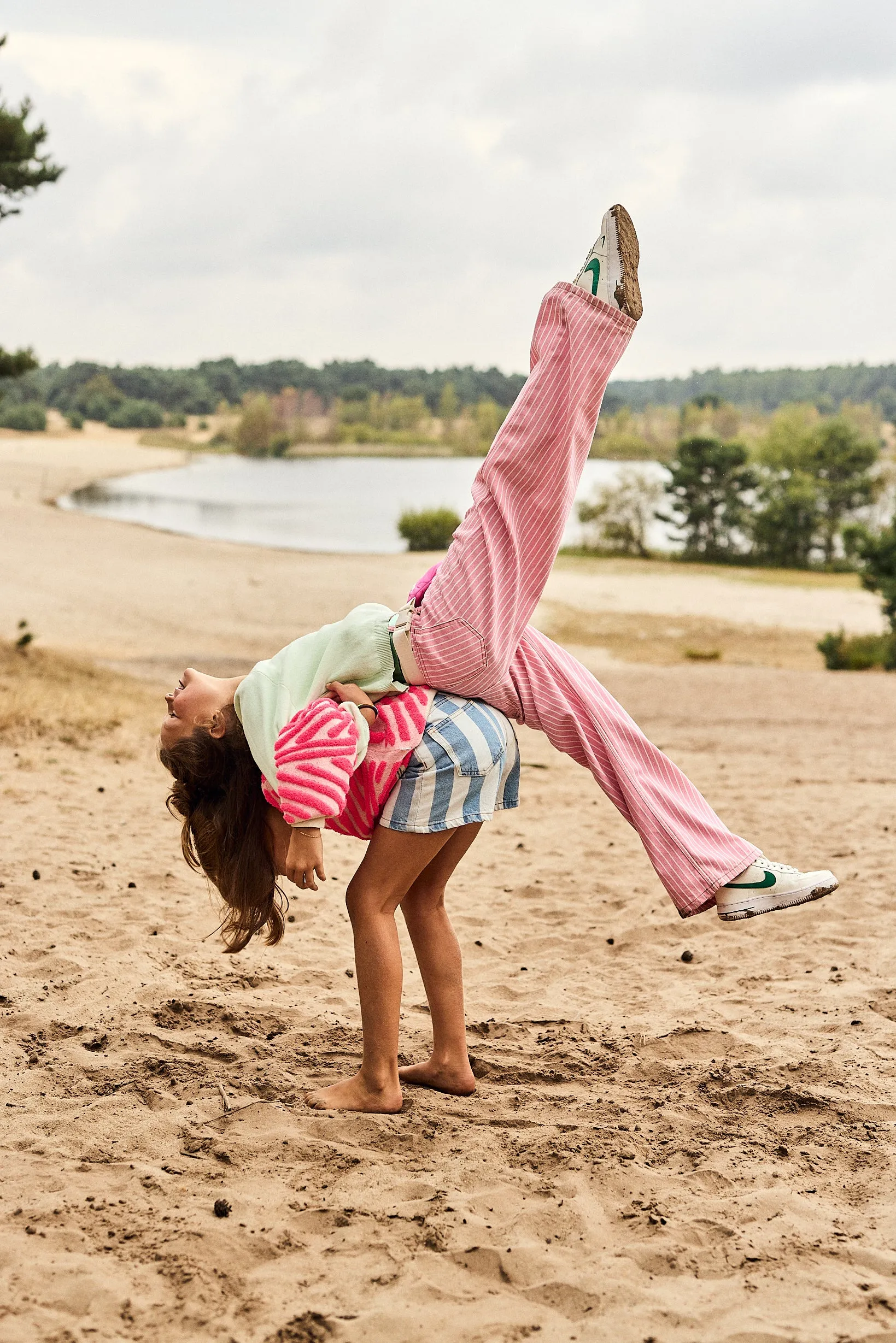 leyla striped pants 000528 - pink Ao76 Clothes Boys Girls