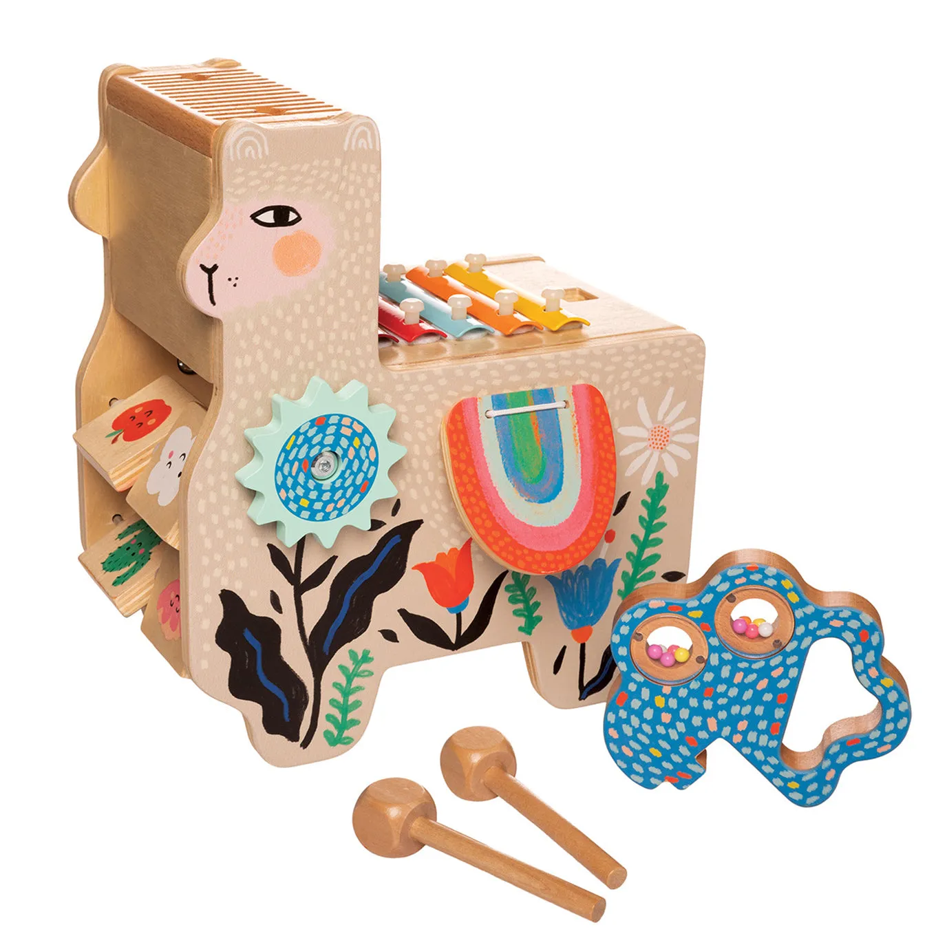 Lili Musical Llama - Wooden Music Station