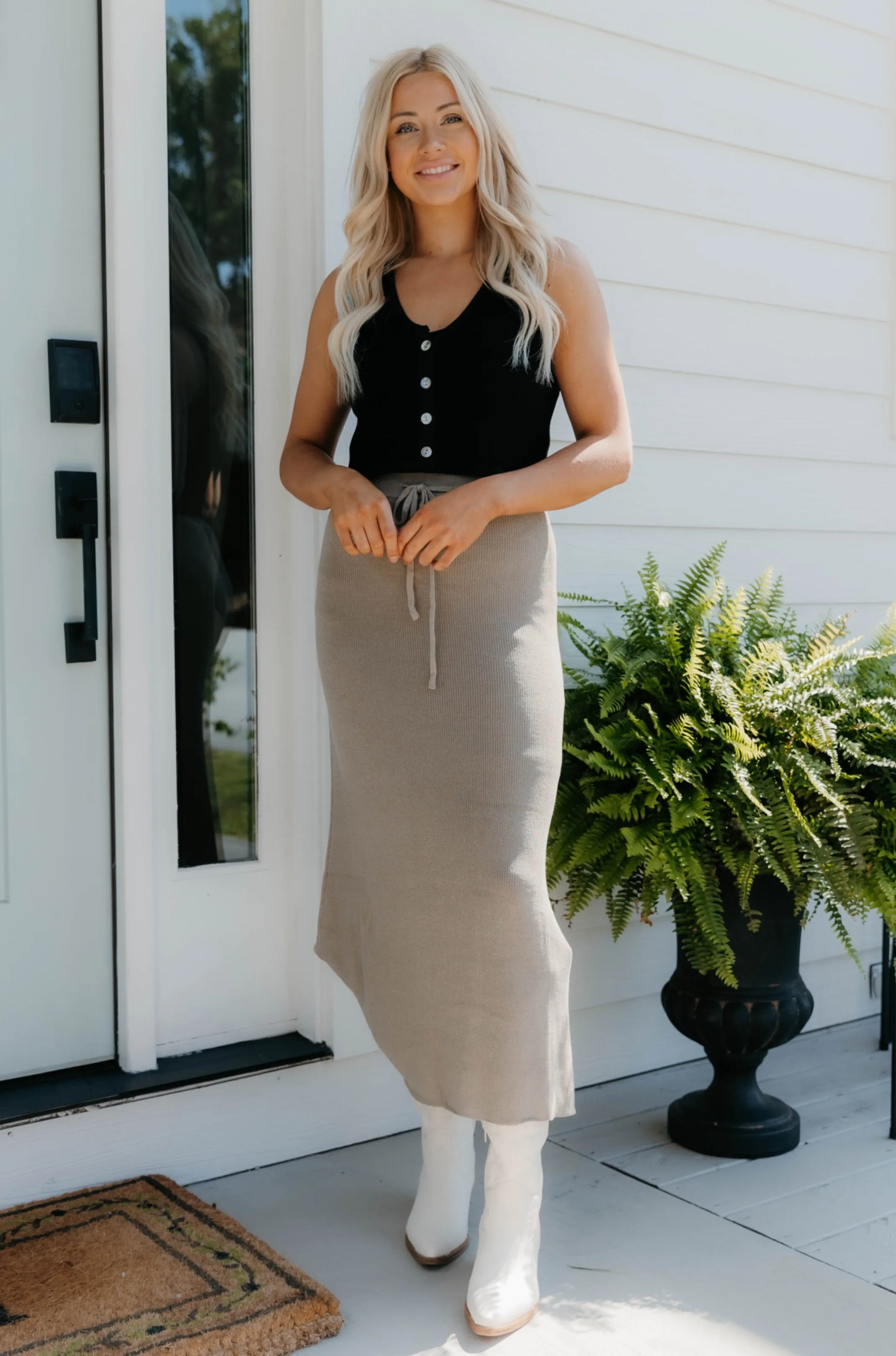 Londyn Knitted Maxi Skirt - Final Sale 40% off in cart
