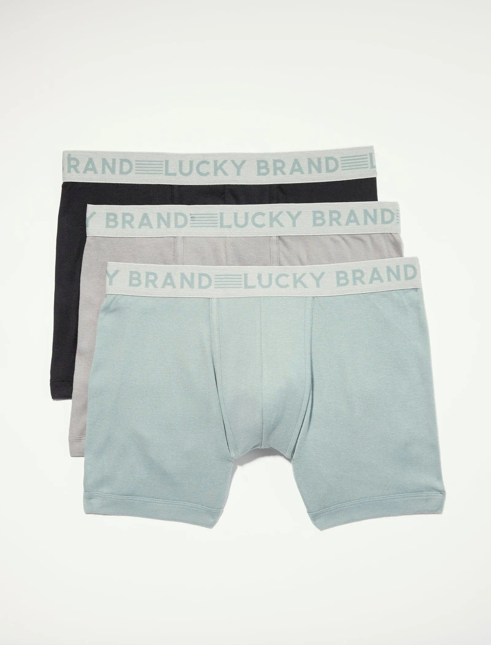 Lucky Brand 3 Pack Cotton Modal Boxer Briefs Multi Lucky Brand