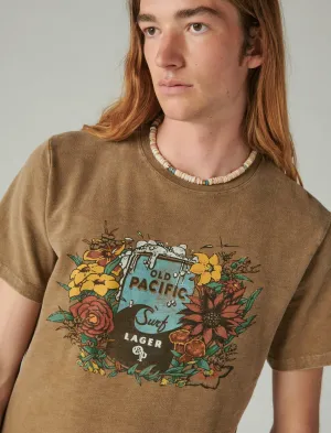Lucky Brand Old Pacific Lager Tee Otter Lucky Brand
