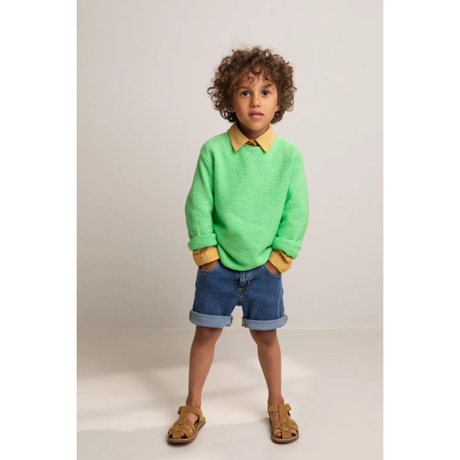 MarMar Modal Mix Slub Clover Melange Taron Knit Babykids_Marmar