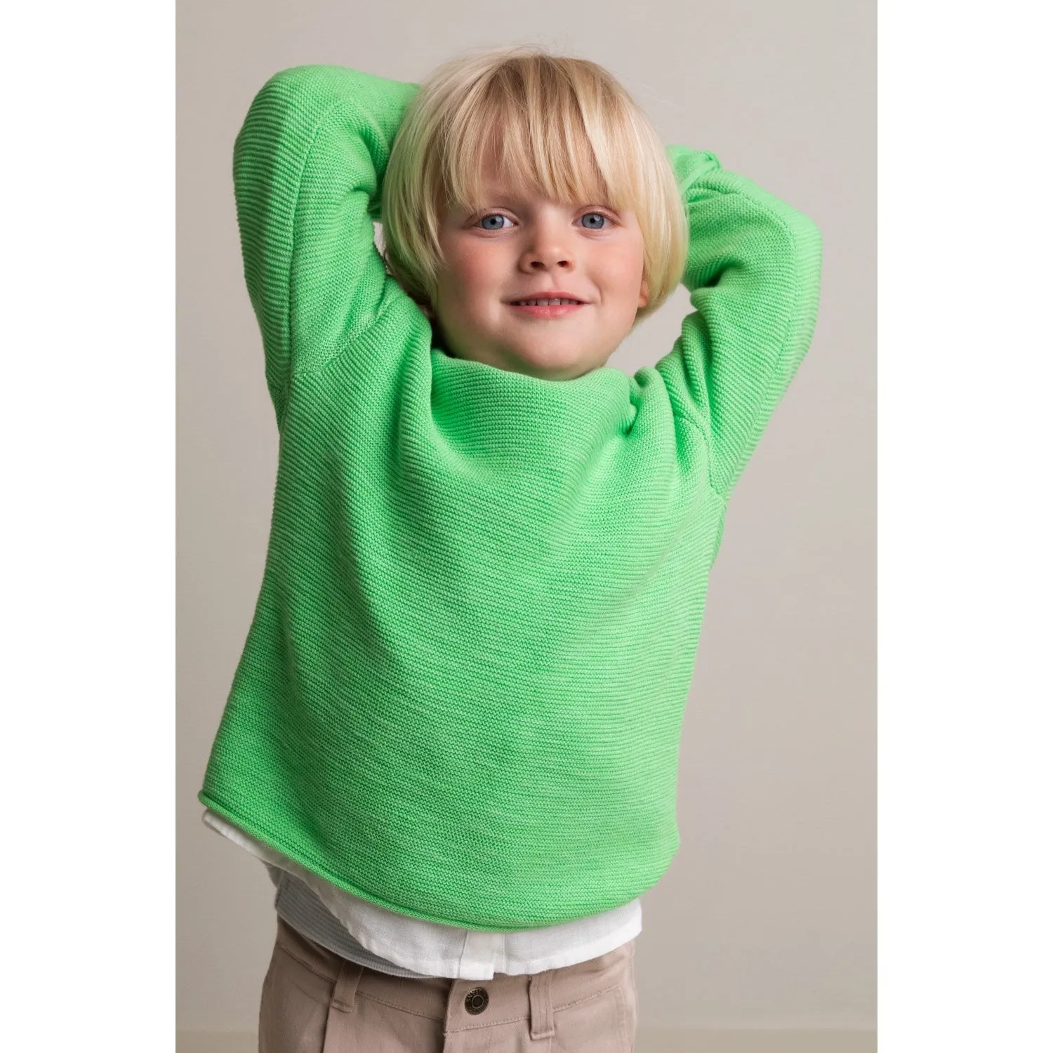 MarMar Modal Mix Slub Clover Melange Taron Knit Babykids_Marmar