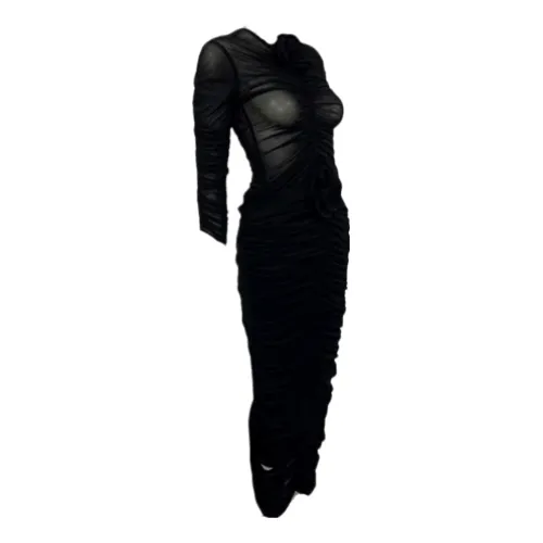 Mesh Ruched Skirt and Top set with Flower appliqué