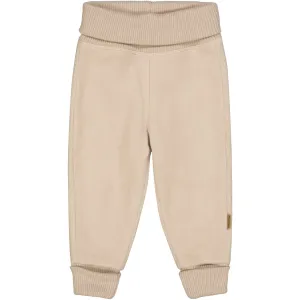 Mikk-Line Warm Taupe Cotton Fleece Pants Babykids_Mikk-Line