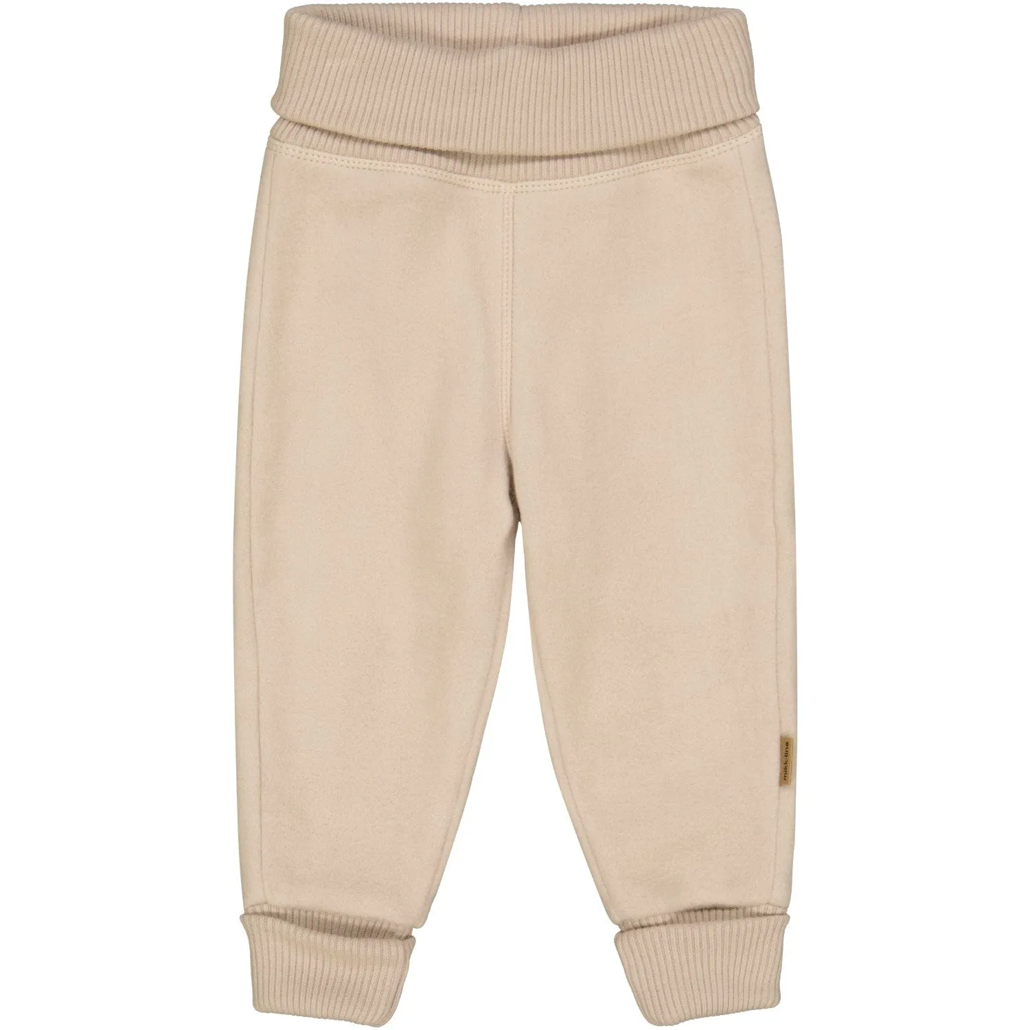 Mikk-Line Warm Taupe Cotton Fleece Pants Babykids_Mikk-Line