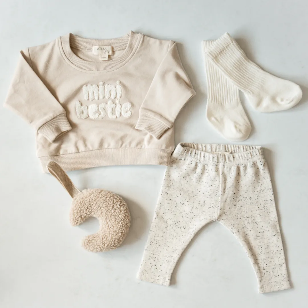 Mini Bestie Crewneck Babykids_Atlas-Grey