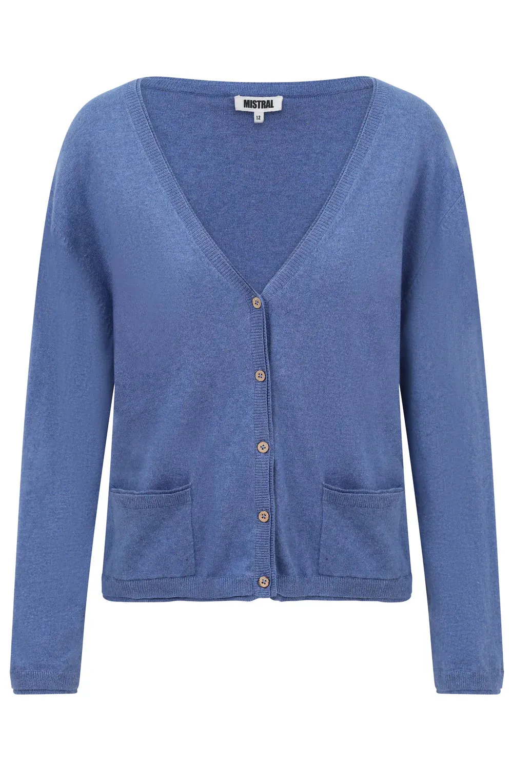 Mistral Infinity Double Rib Detail Melange Cotton Cardi