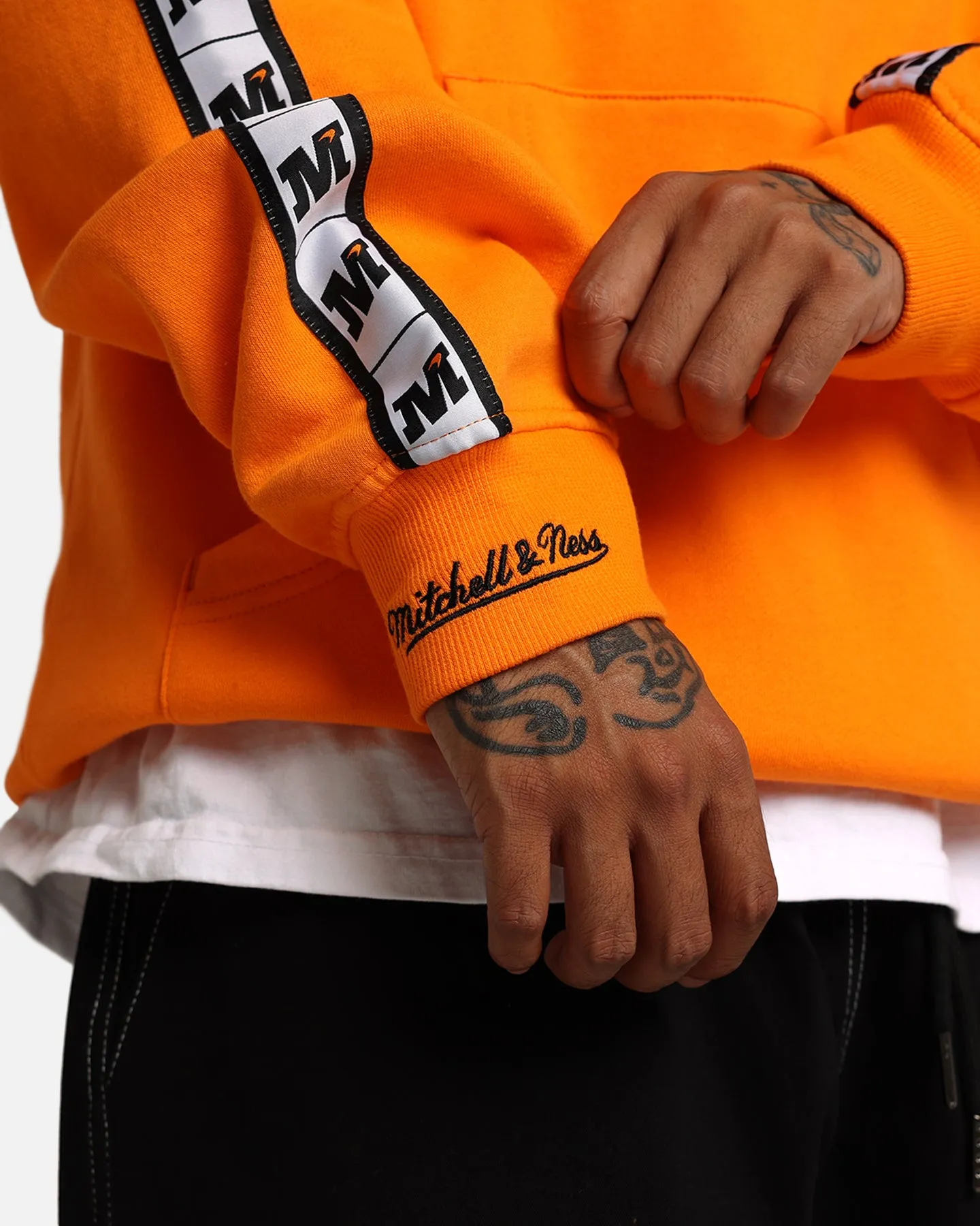 Mitchell & Ness X McLaren X Culture Kings Las Vegas Collection Big Logo Fleece Hoodie Orange