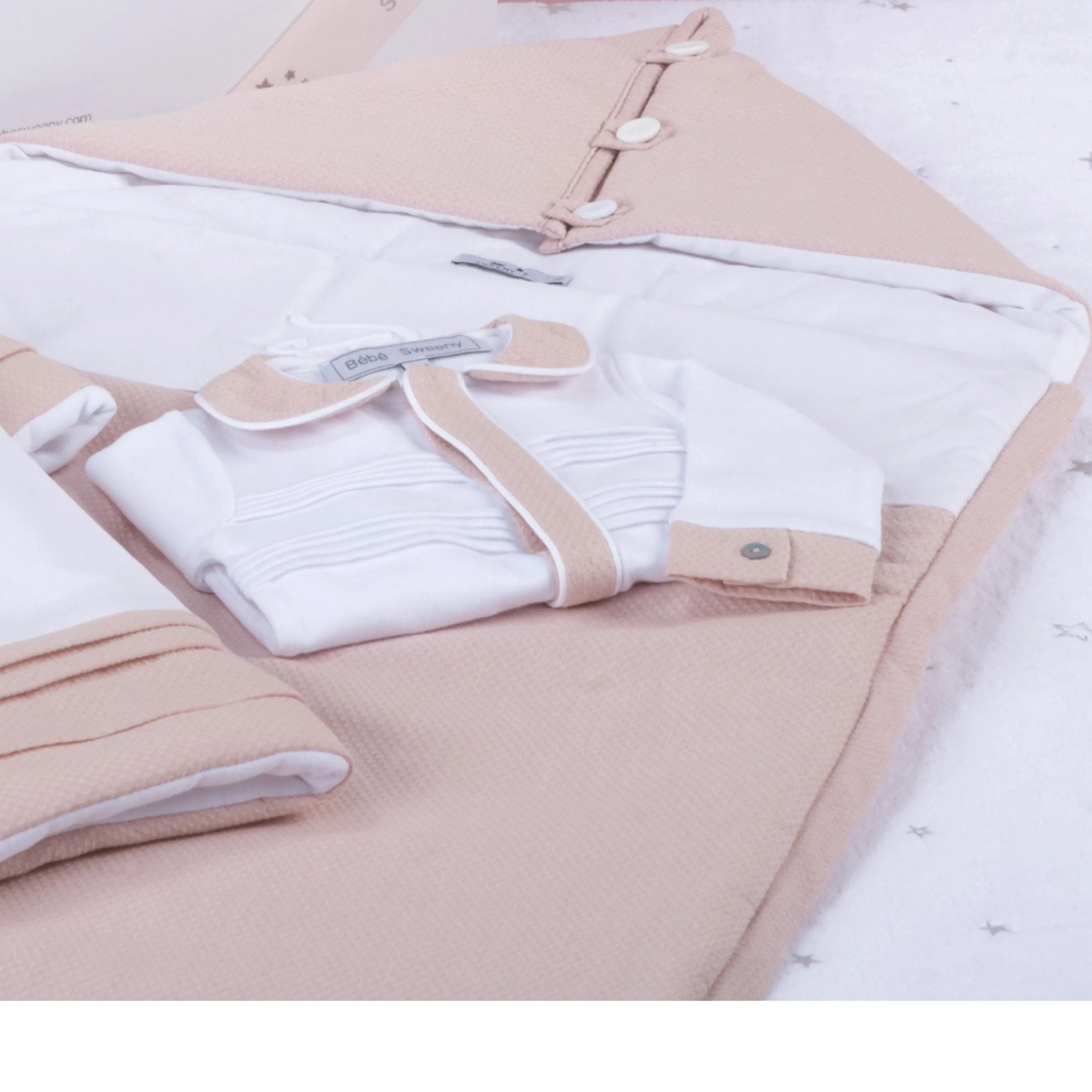 Mon Beau Trousseau | Girls Dusty Rose Cotton Baby Nest (86cm) Babykids_Bebe-Sweeny