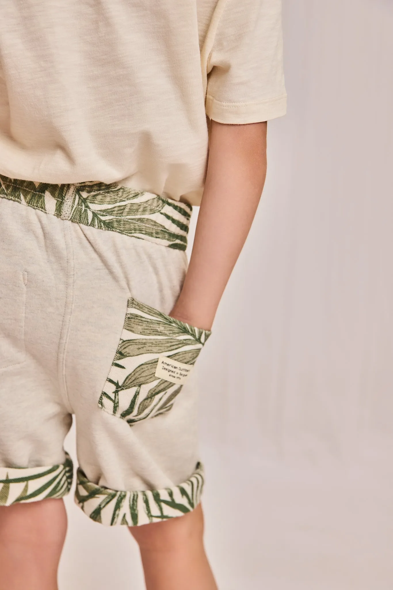 moremi RV shorts leaves 000115 - heather mastic Ao76 Clothes Boys Girls
