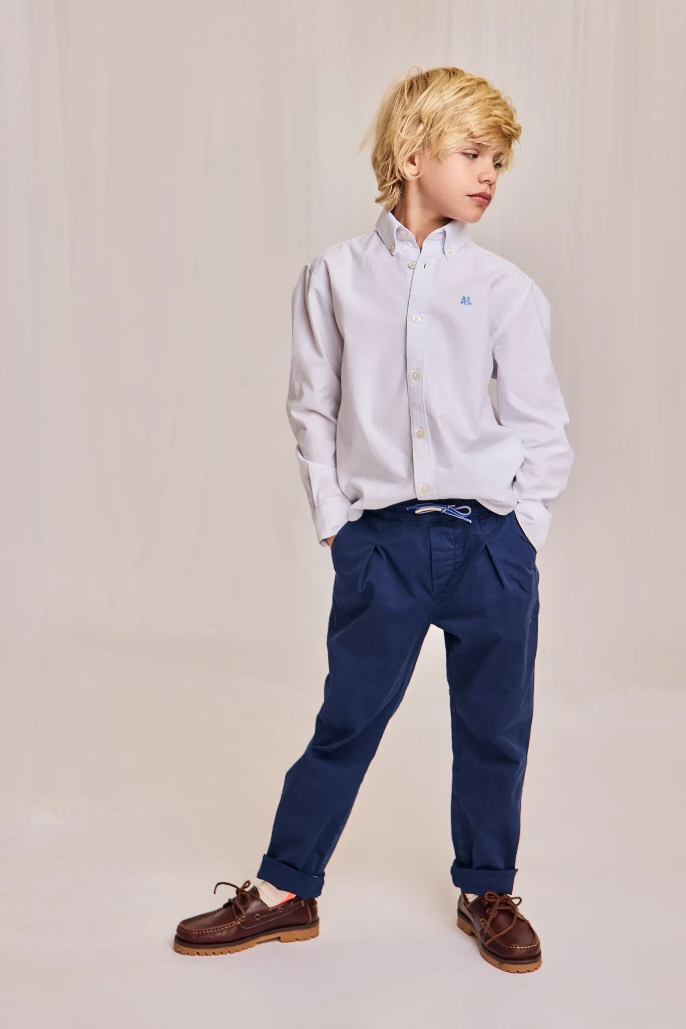 moreni chino pants 000760 - indigo Ao76 Clothes Boys Girls