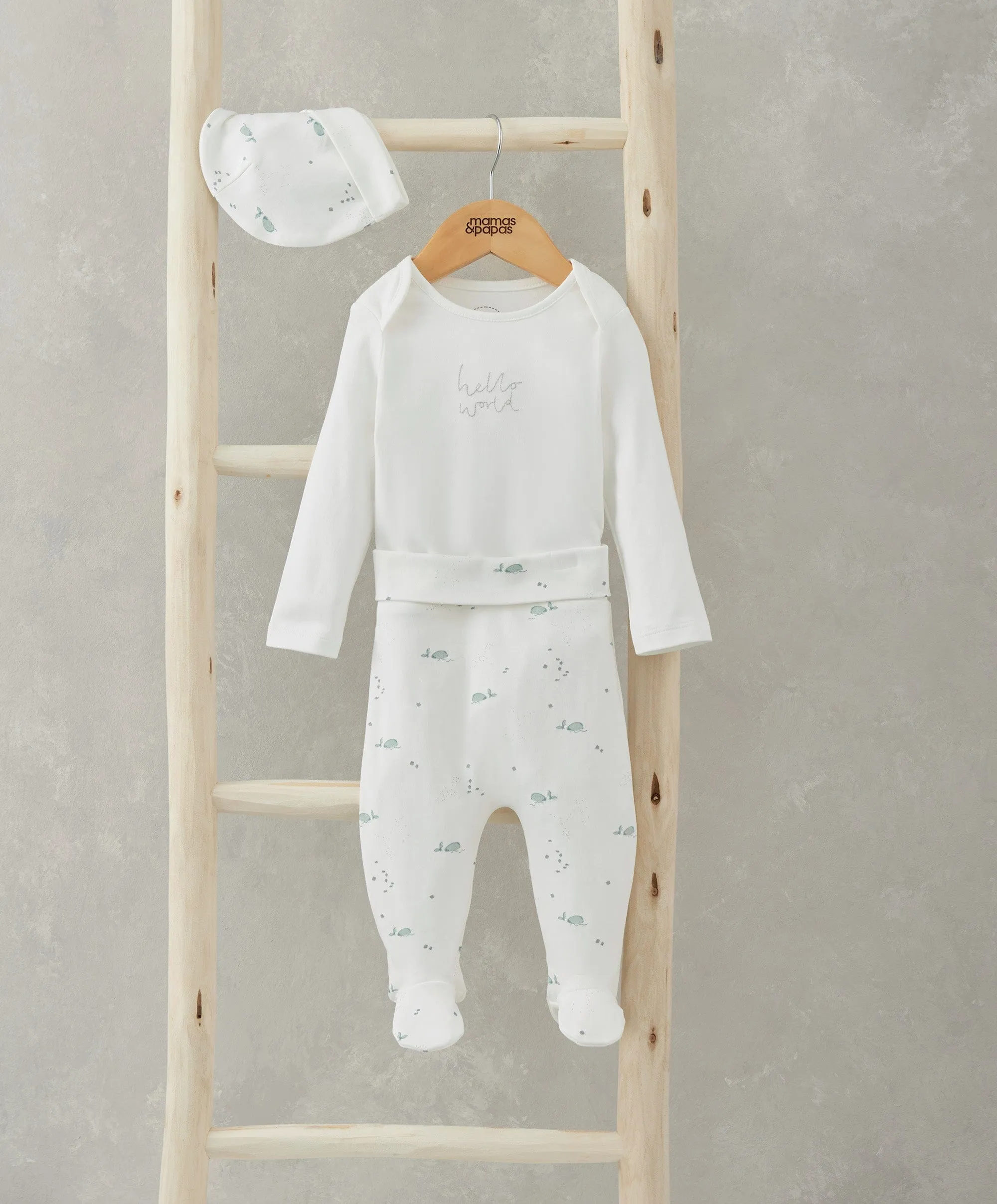 My First Outfit Set (3 Piece) - Whale