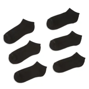 Nautica Men's 6 Pack Athletic Core Sock True Black Nautica