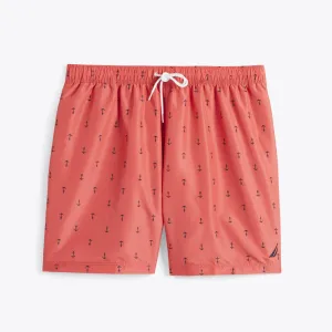 Nautica Men's Big & Tall Anchor Print Quick-Dry Swim Glory Red Nautica