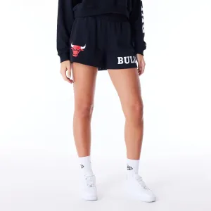 New Era Sport Shorts Chicago Bulls Womens NBA Wordmark Black Shorts