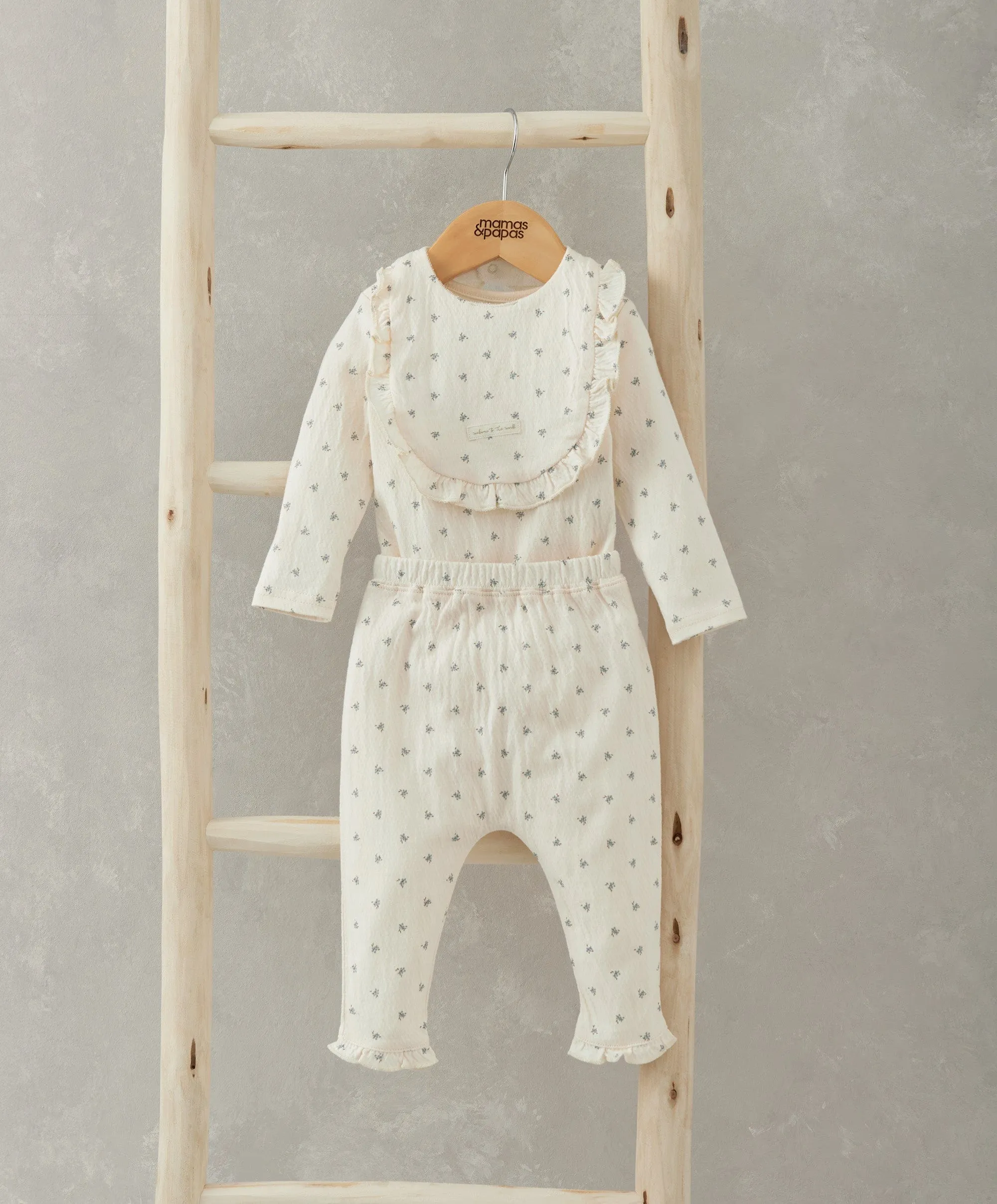 Newborn Outfit Set (3 Piece) - Floral Print Babykids Mamas & Papas