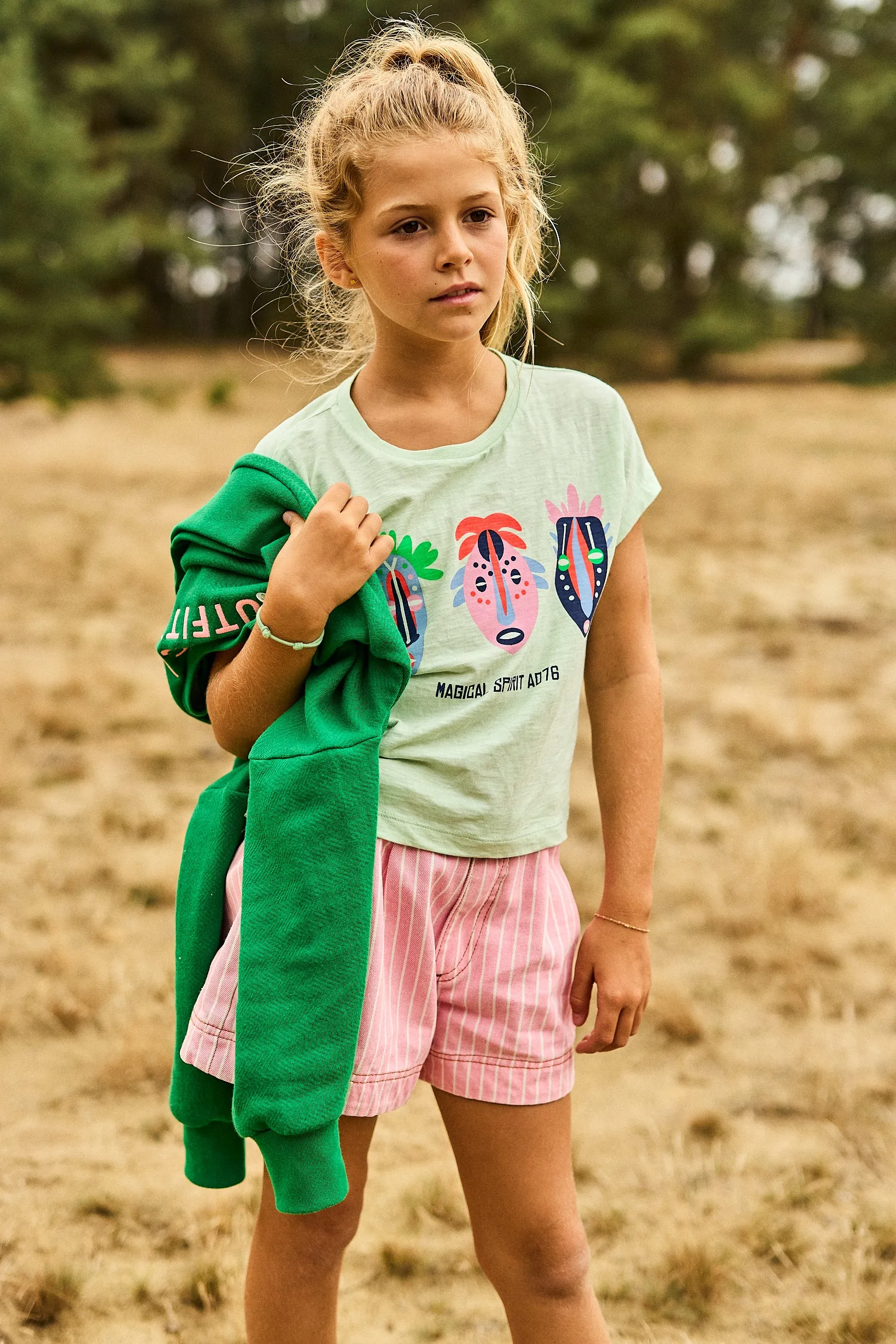 nyama striped shorts 000528 - pink Ao76 Clothes Boys Girls