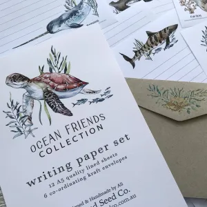 Ocean friends Kids Letter Writing Set