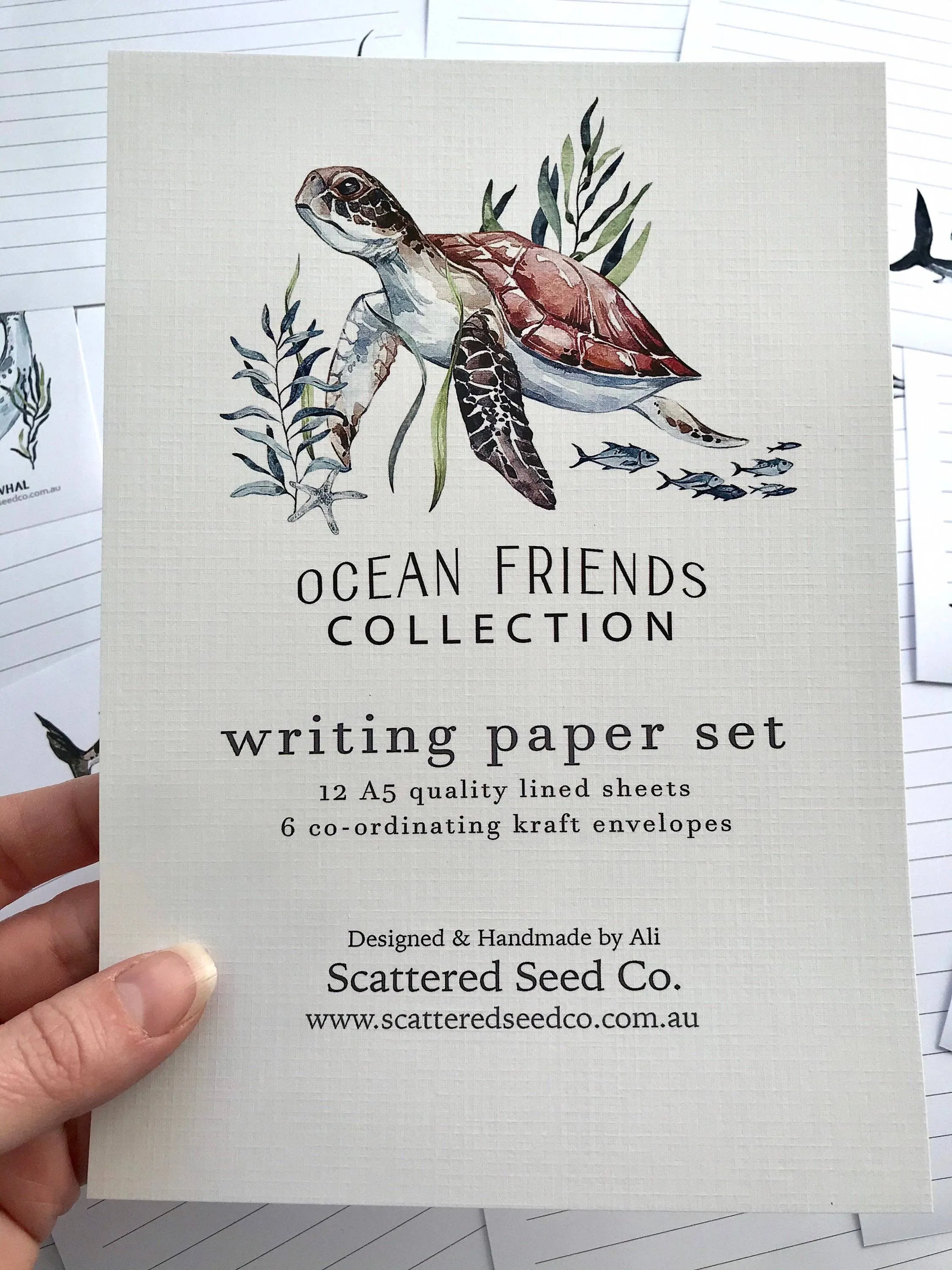 Ocean friends Kids Letter Writing Set
