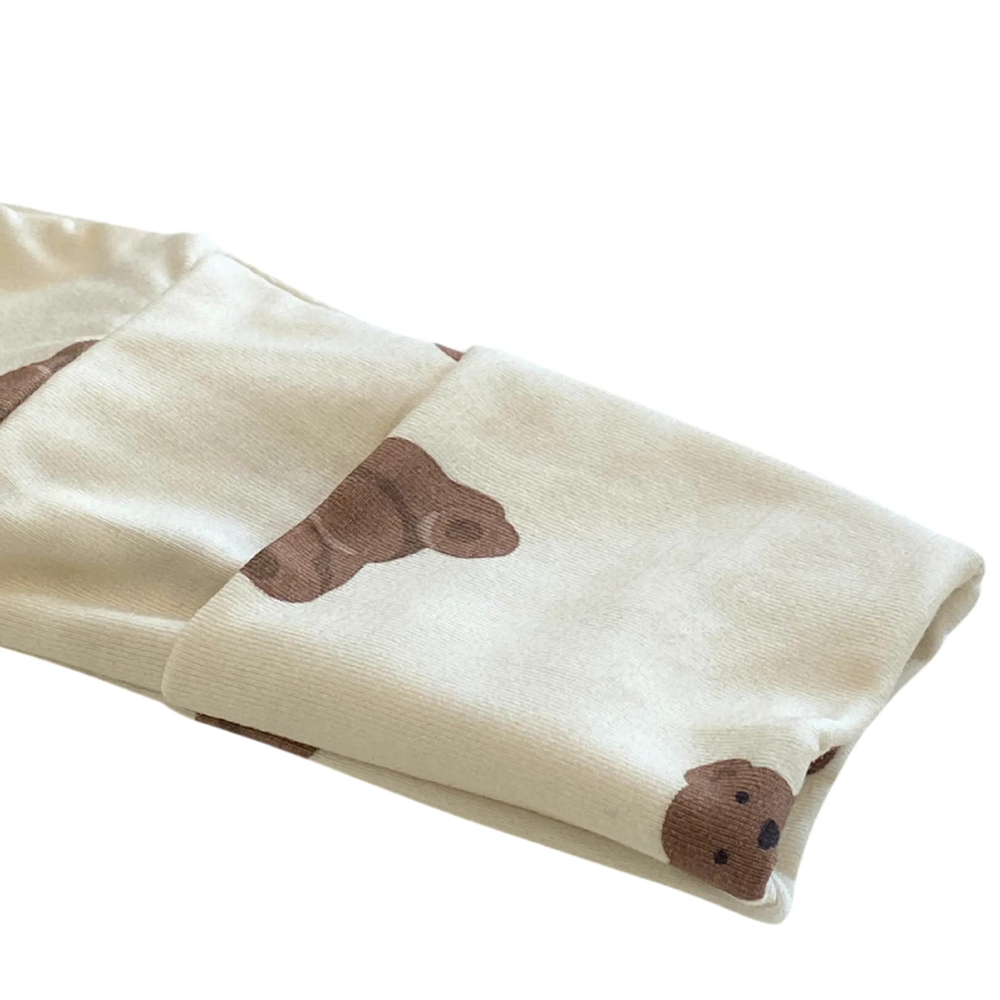 Organic Bamboo Viscose Convertible Pajama With Teddy Bears